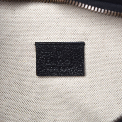 Gucci Grained Calfskin Logo Belt Bag Black 6 of 9