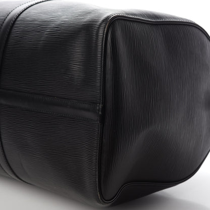 Louis Vuitton Epi Keepall 50 Black 6 of 12