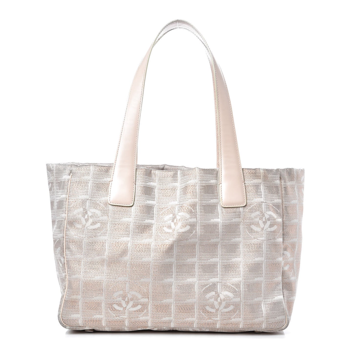 Metallic Nylon Small Travel Tote Pink