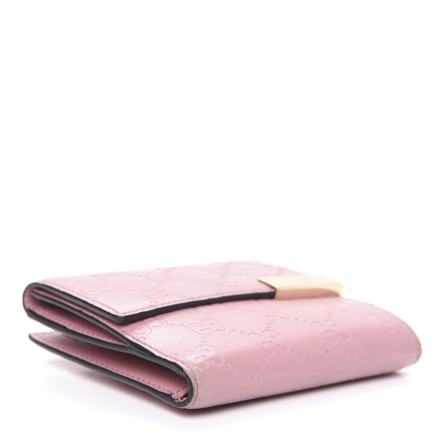 Guccissima Dice French Flap Wallet Carmine Rose