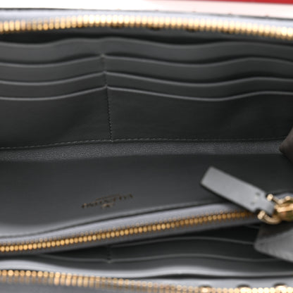 Valentino Garavani Vitello Rockstud Zip Around Wallet Stone 5 of 12
