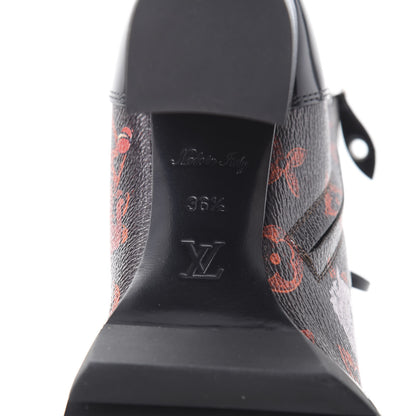 Louis Vuitton Patent Calfskin Catogram Star Trail Ankle Boots 36.5 Black Marron 6 of 6