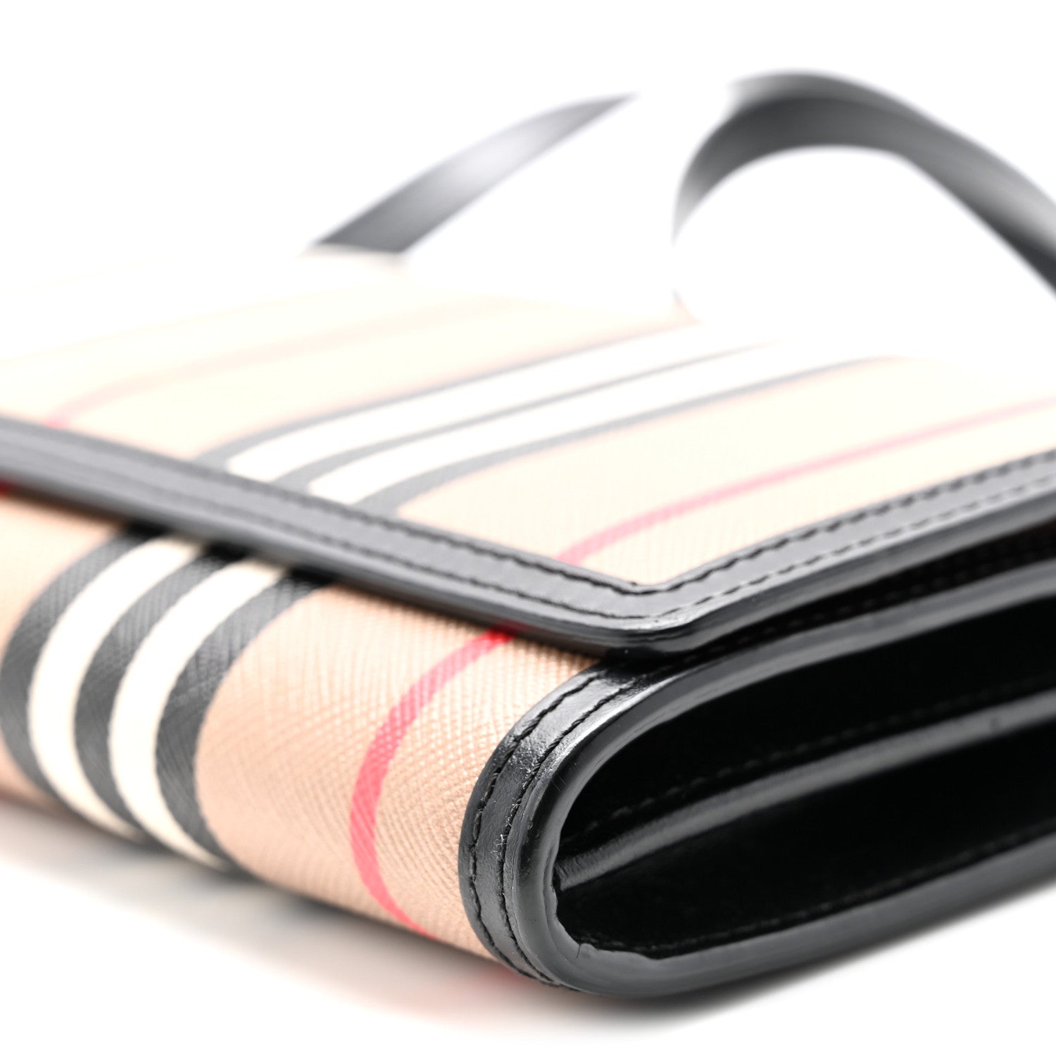 Burberry E-Canvas Icon Stripe Hannah Wallet With Detachable Strap Archive Beige 9 of 10