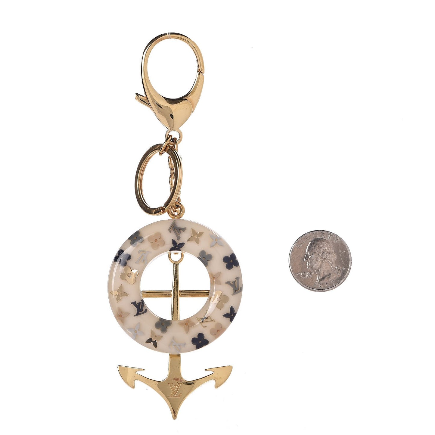 Marina Key Holder Bag Charm Azur