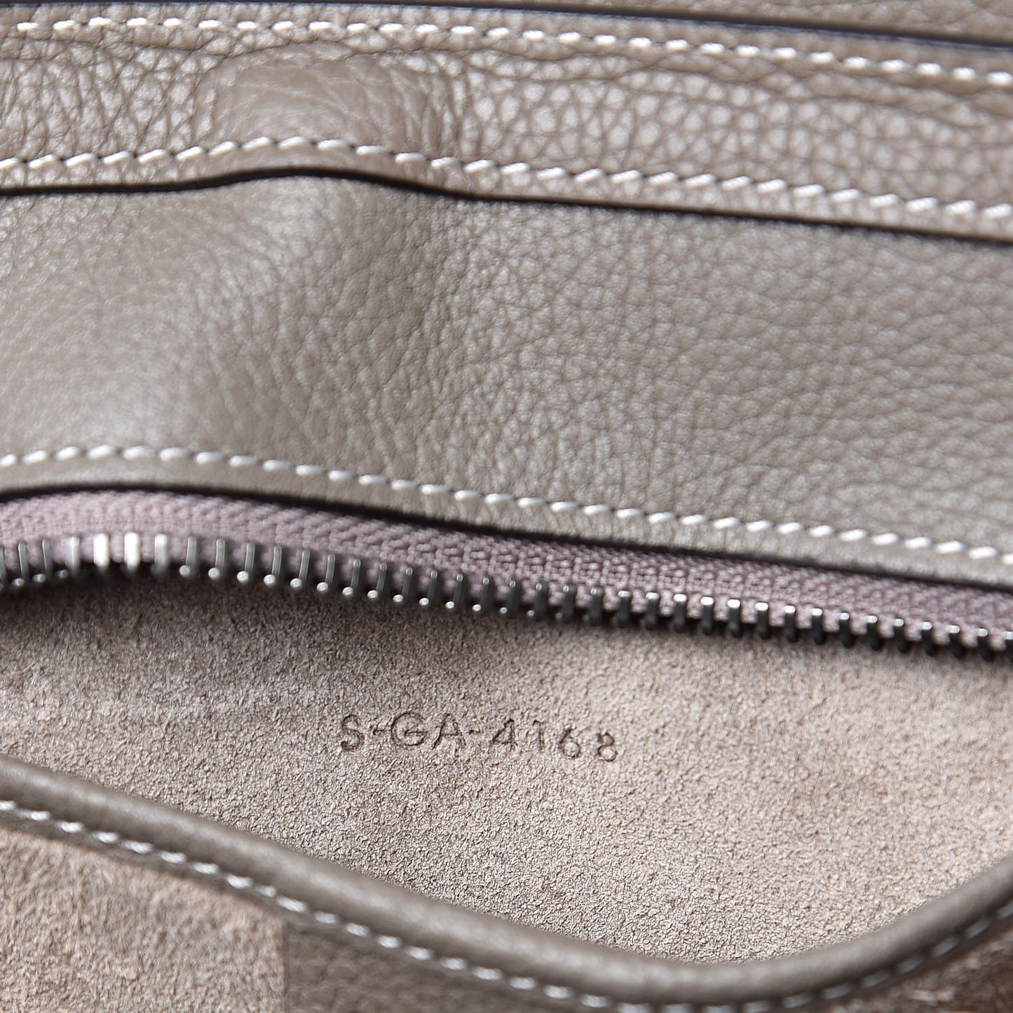 Drummed Calfskin Nano Luggage Souris