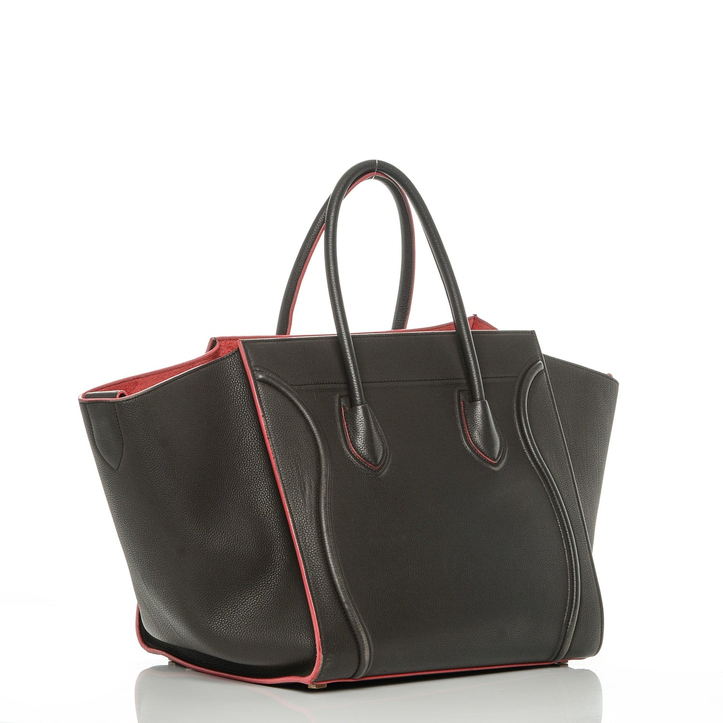 Baby Grained Calfskin Medium Phantom Luggage Dark Taupe