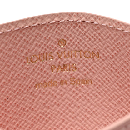 Louis Vuitton Damier Ebene Studded Card Holder Rose Ballerine 6 of 8