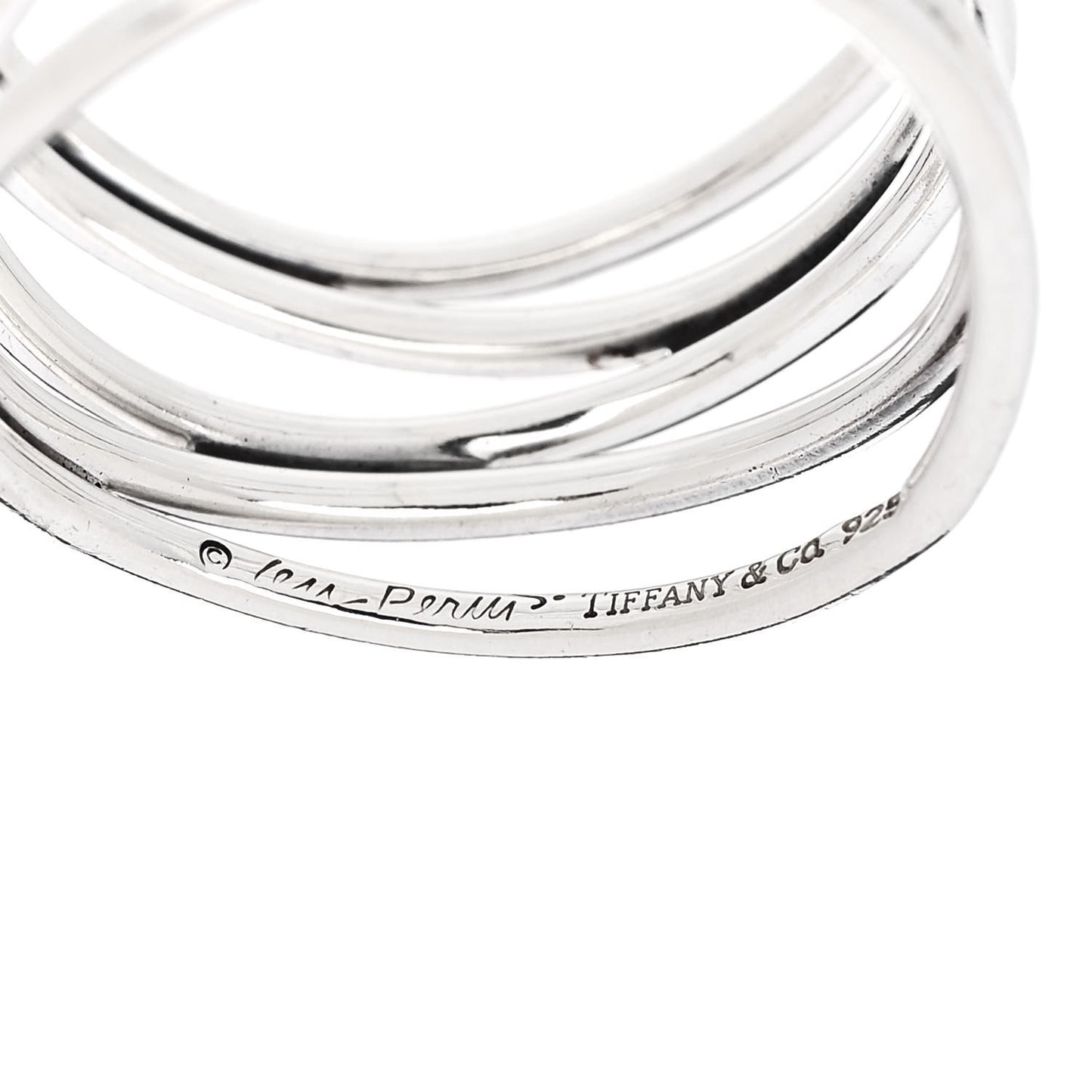 Sterling Silver Elsa Peretti 5 Row Wave Ring 50 5.5