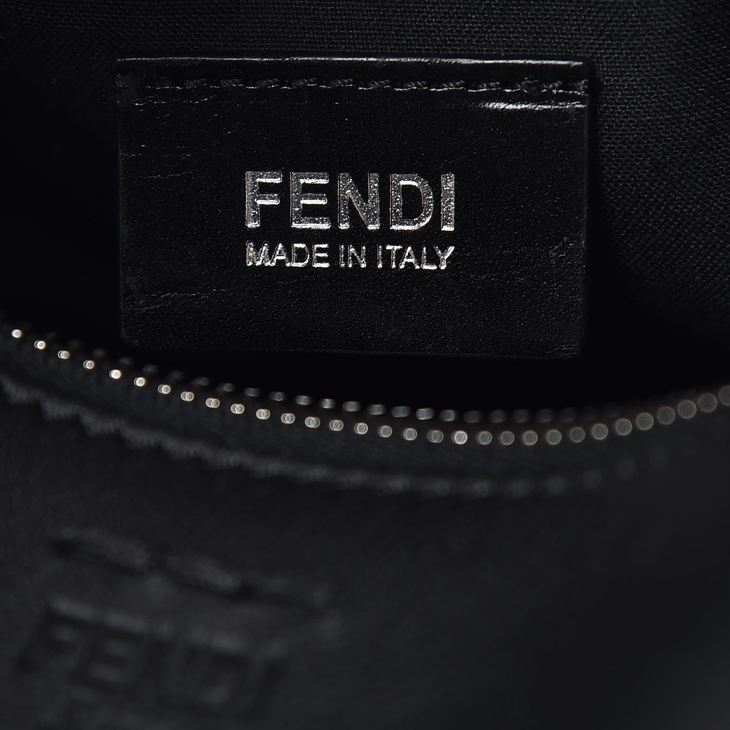 Fendi Vitello Elite Flamingo Messenger Bag Black 5 of 11