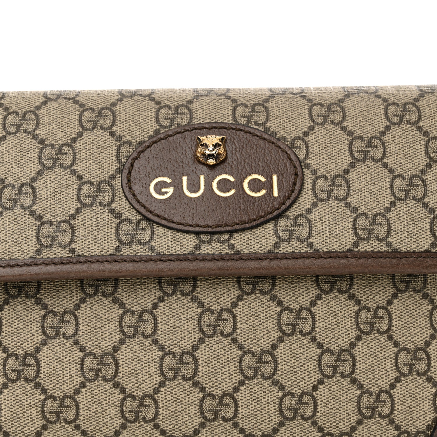 Gucci GG Supreme Monogram Neo Vintage Web Belt Bag Brown 8 of 13