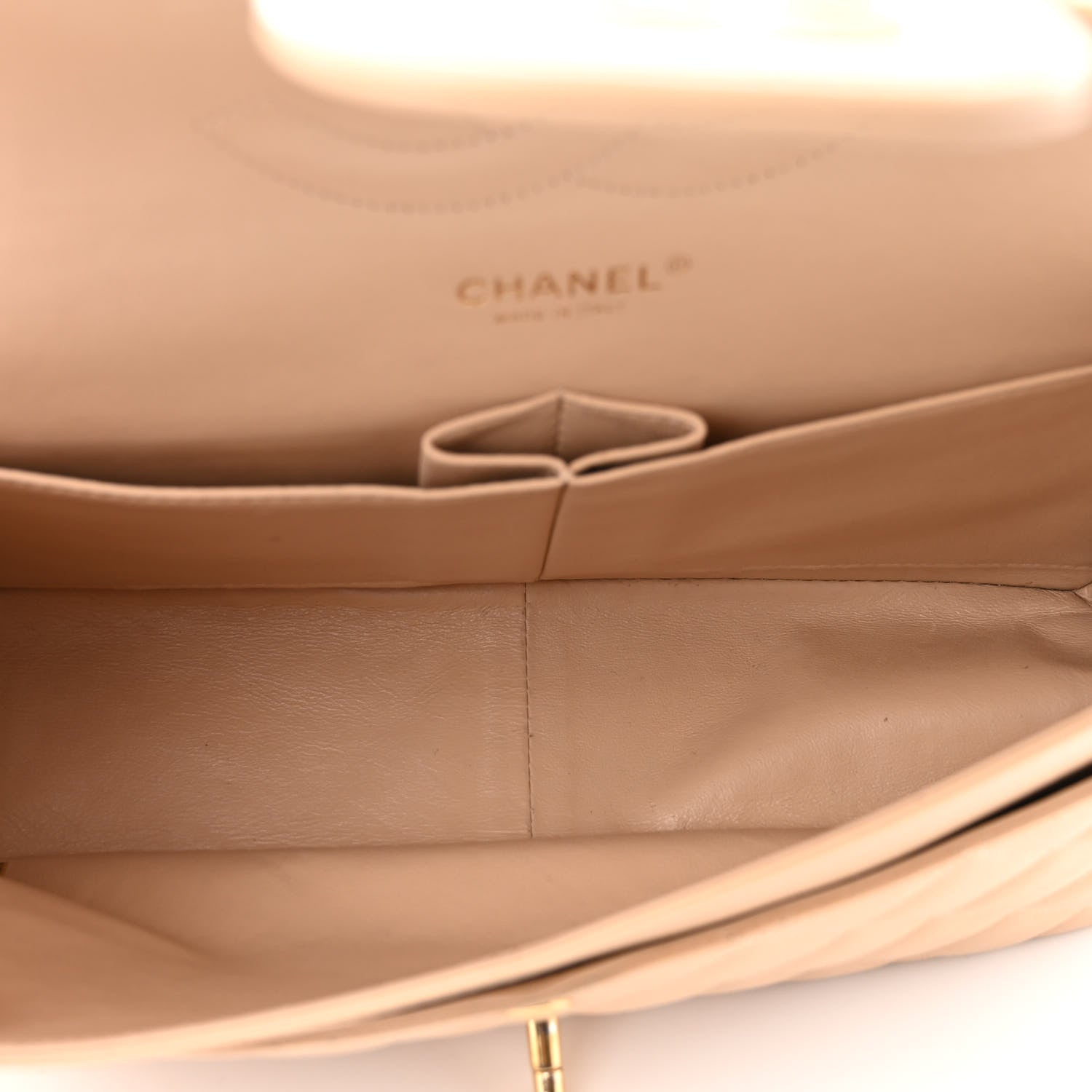 Chanel Caviar Quilted Jumbo Double Flap Beige Clair 5 of 13