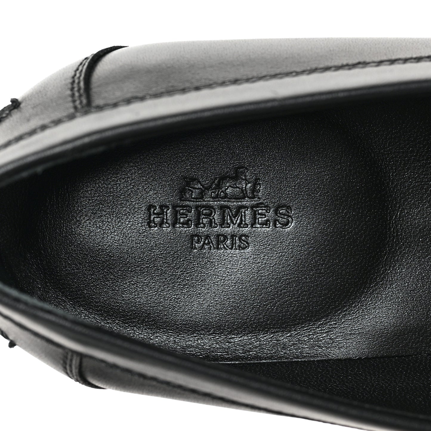 Calfskin Womens Destin Loafer 37.5 Black