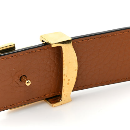 Louis Vuitton Taurillon Calfskin 30mm LV Initiales Reversible Belt 90 36 Black 6 of 6
