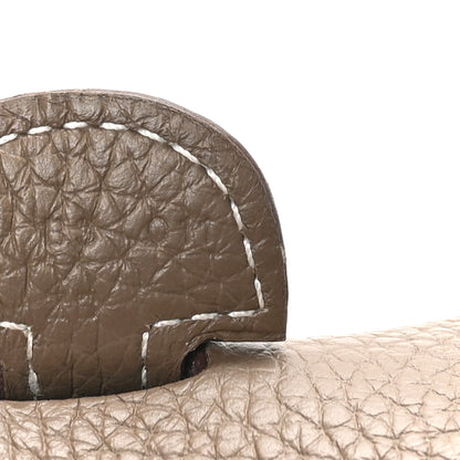 Hermes Taurillon Clemence Evelyne III PM Etoupe 6 of 11