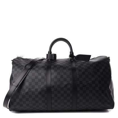 Louis Vuitton Damier Graphite Keepall Bandouliere 55 1 of 11