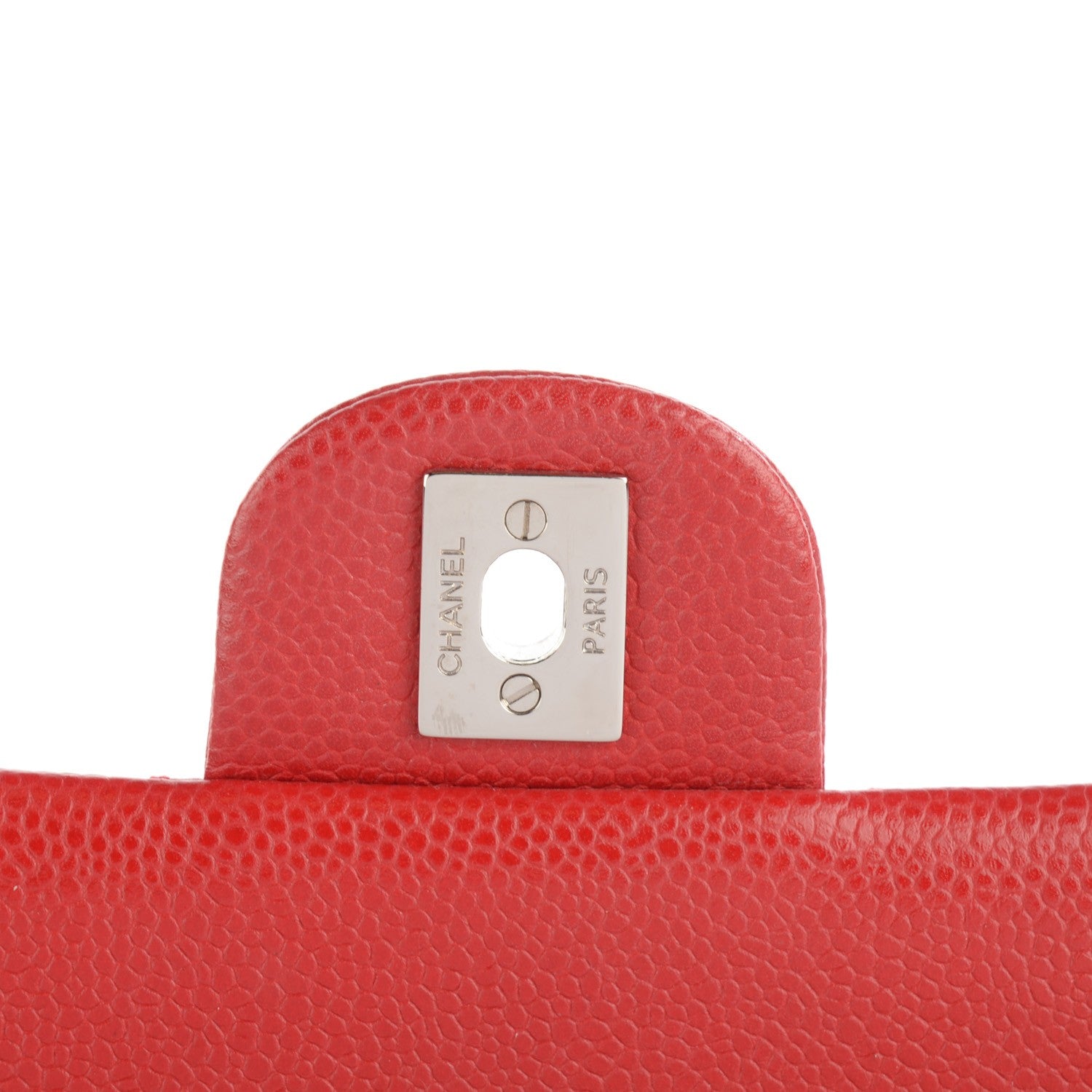 Chanel Caviar Quilted Mini Rectangular Flap Red 6 of 8