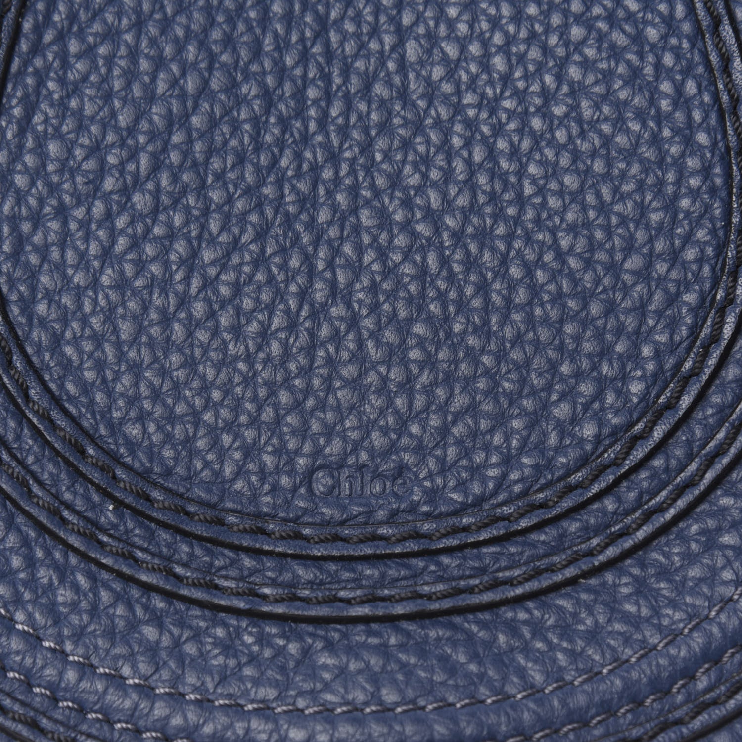 Chloe Calfskin Mini Marcie Round Crossbody Bag Royal Navy 10 of 10