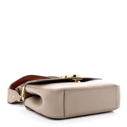 Chloe Shiny Calfskin Suede Small C Double Carry Bag Motty Grey 4 of 10