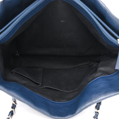 Chanel Calfskin Large Front Flap Tote Navy 7 of 13