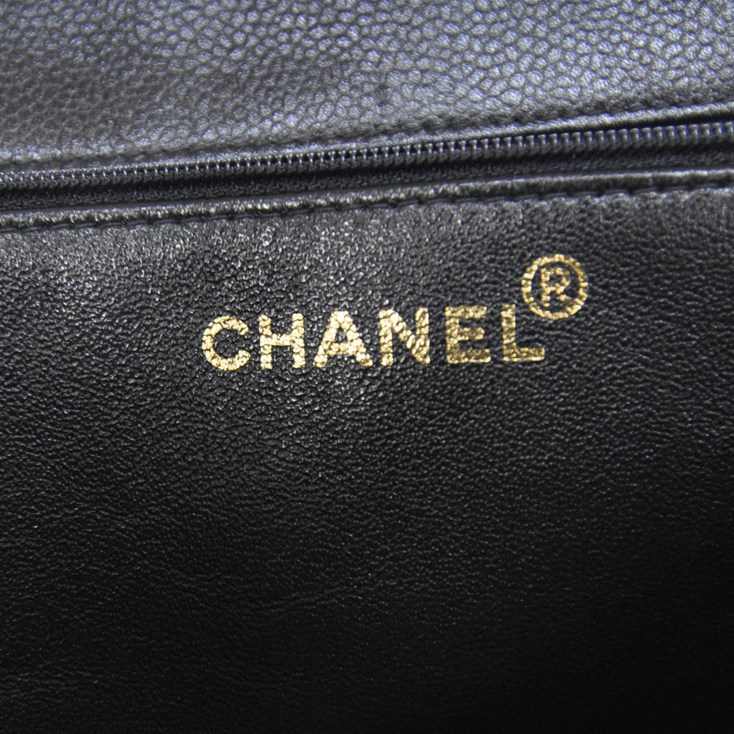 Caviar Jumbo Shoulder Bag Black