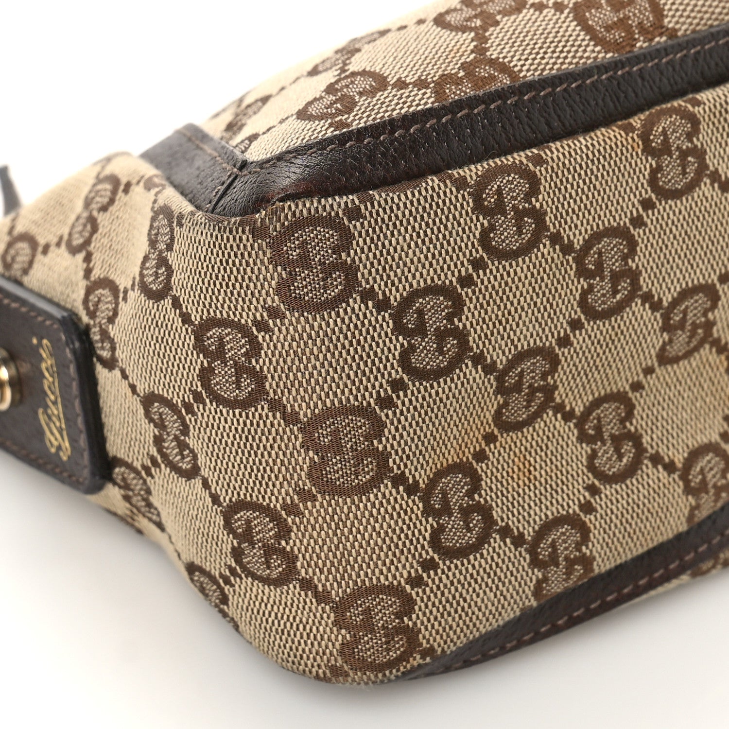 Gucci Monogram D Ring Abbey Pochette Brown 8 of 11