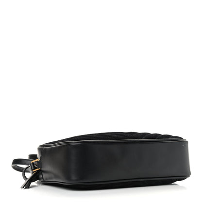 Saint Laurent Suede Calfskin Monogram Lou Camera Bag Black 4 of 9