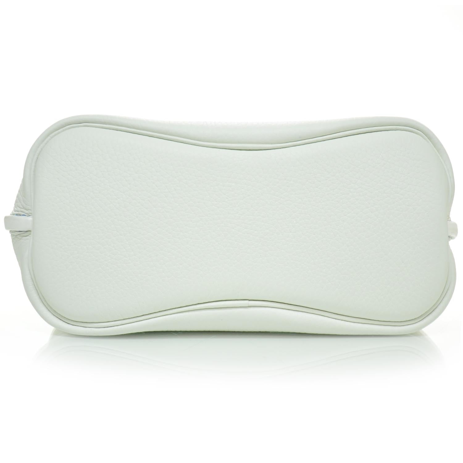 Hermes Taurillon Clemence SO KELLY 26 Blanc and Mykonos 5 of 10