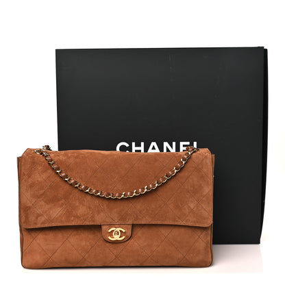 Chanel Suede Calfskin Souplissimo Maxi Flap Camel 10 of 10