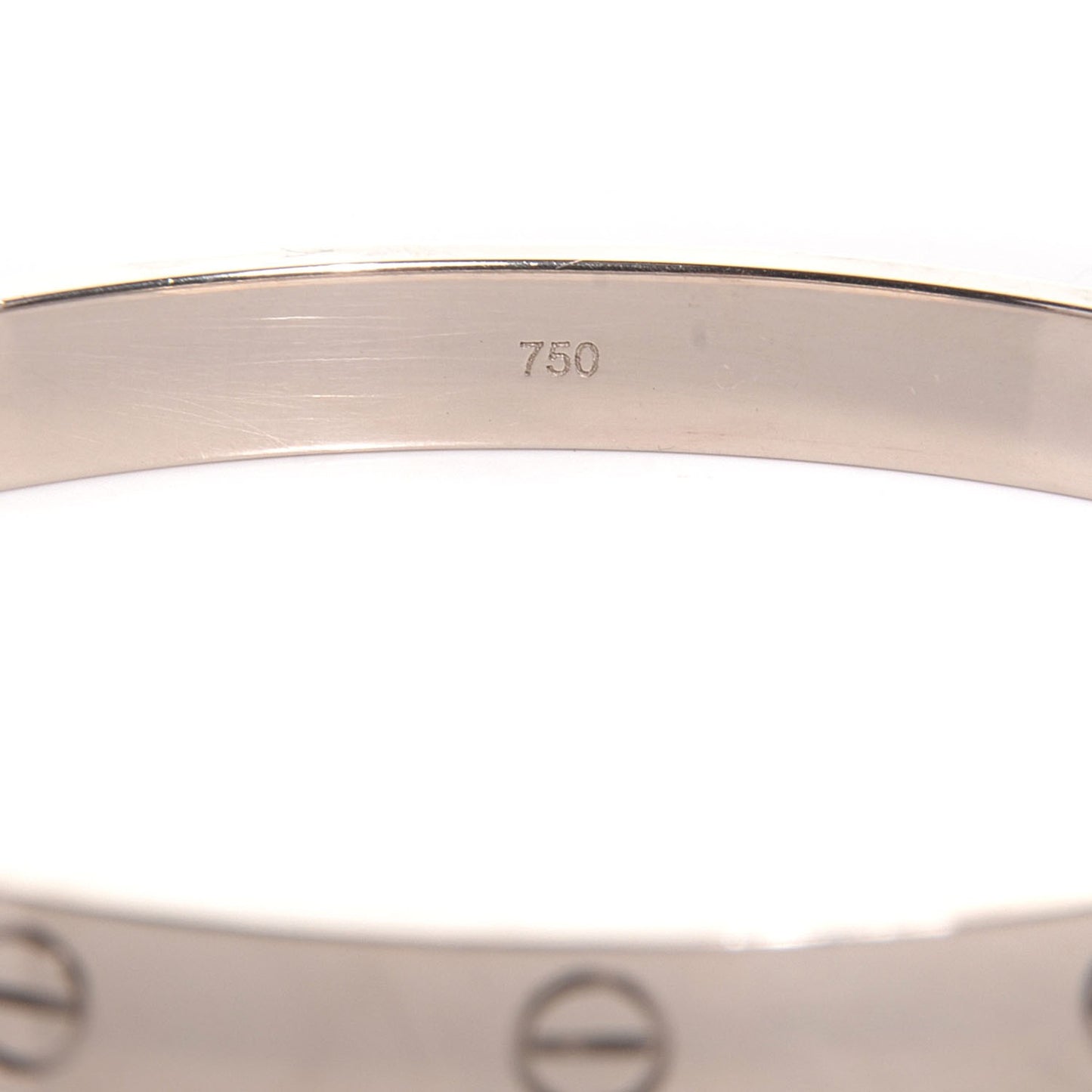 18K White Gold LOVE Bracelet 19