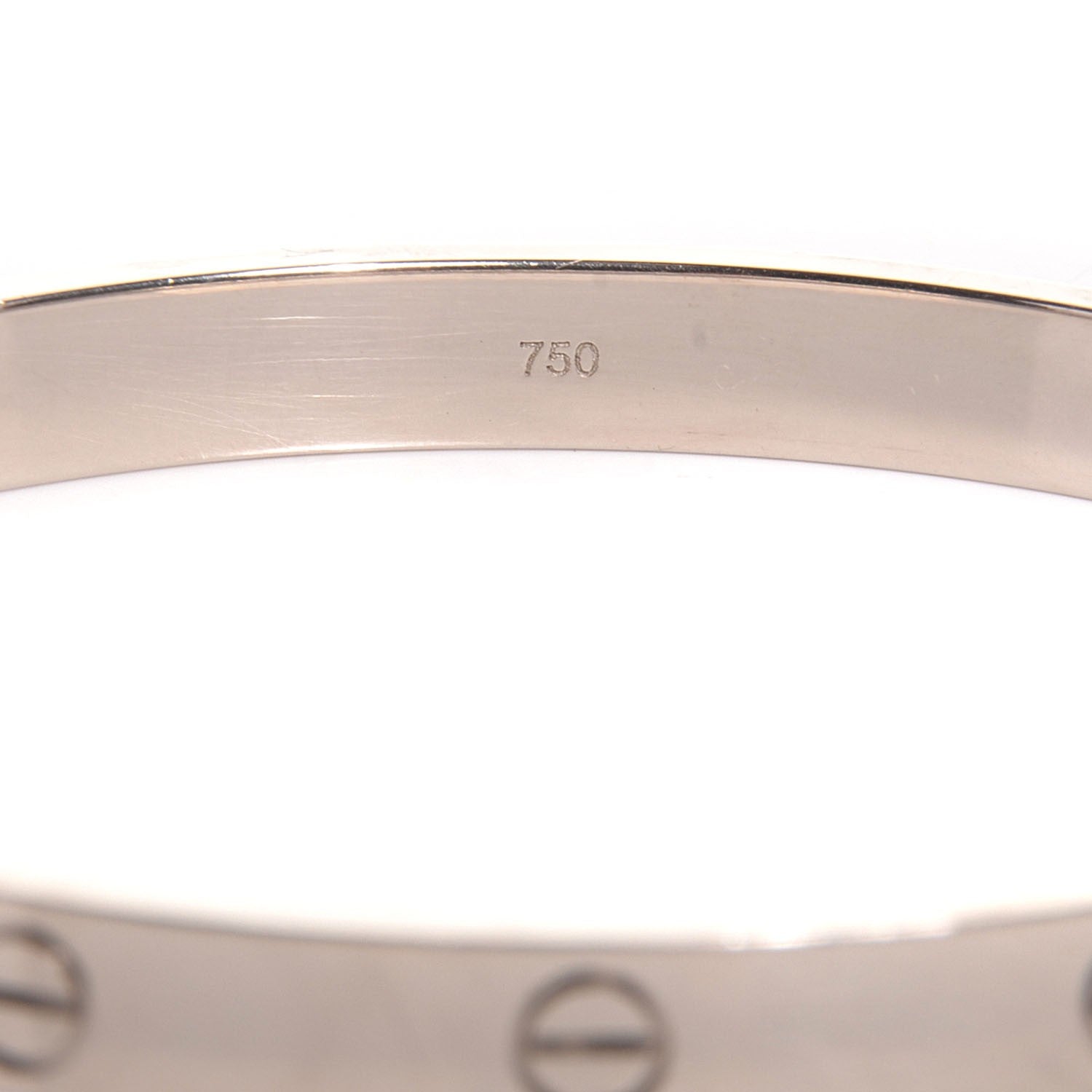 Cartier 18K White Gold LOVE Bracelet 19 5 of 6