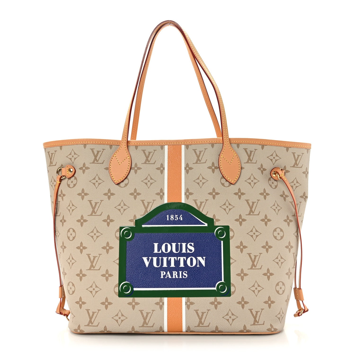 Louis Vuitton Monopaname Neverfull MM Beige Ocher 1 of 8