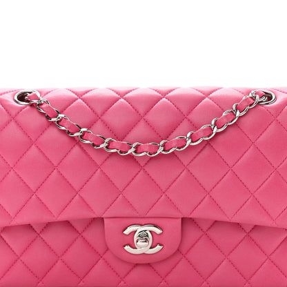 Chanel Lambskin Quilted Medium Double Flap Pink 7 of 11