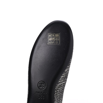 Chanel Fantasy Tweed CC Mocassin Loafers 35 Silver 9 of 13