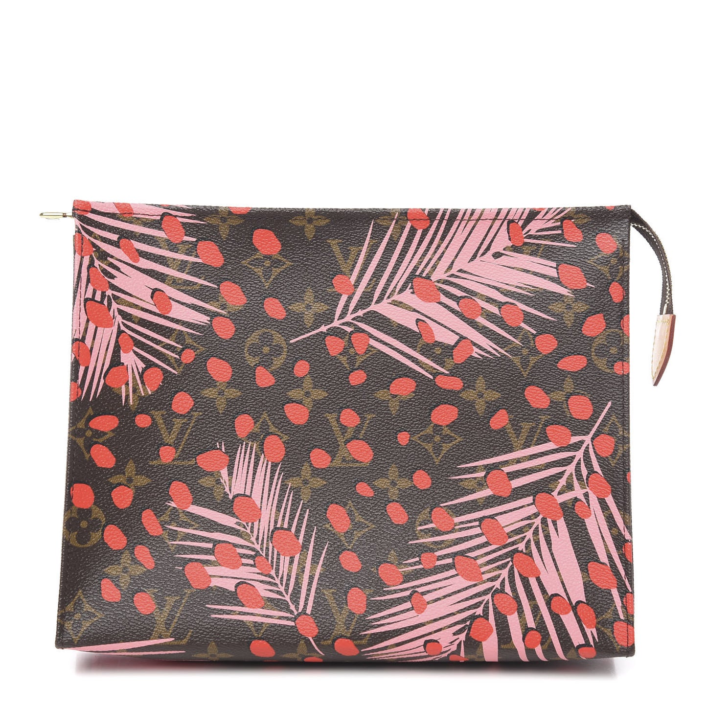 Monogram Jungle Dots Toiletry Pouch 26 Sugar Pink Poppy