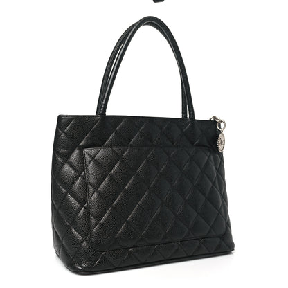 Chanel Caviar Quilted Medallion Tote Black 3 of 11