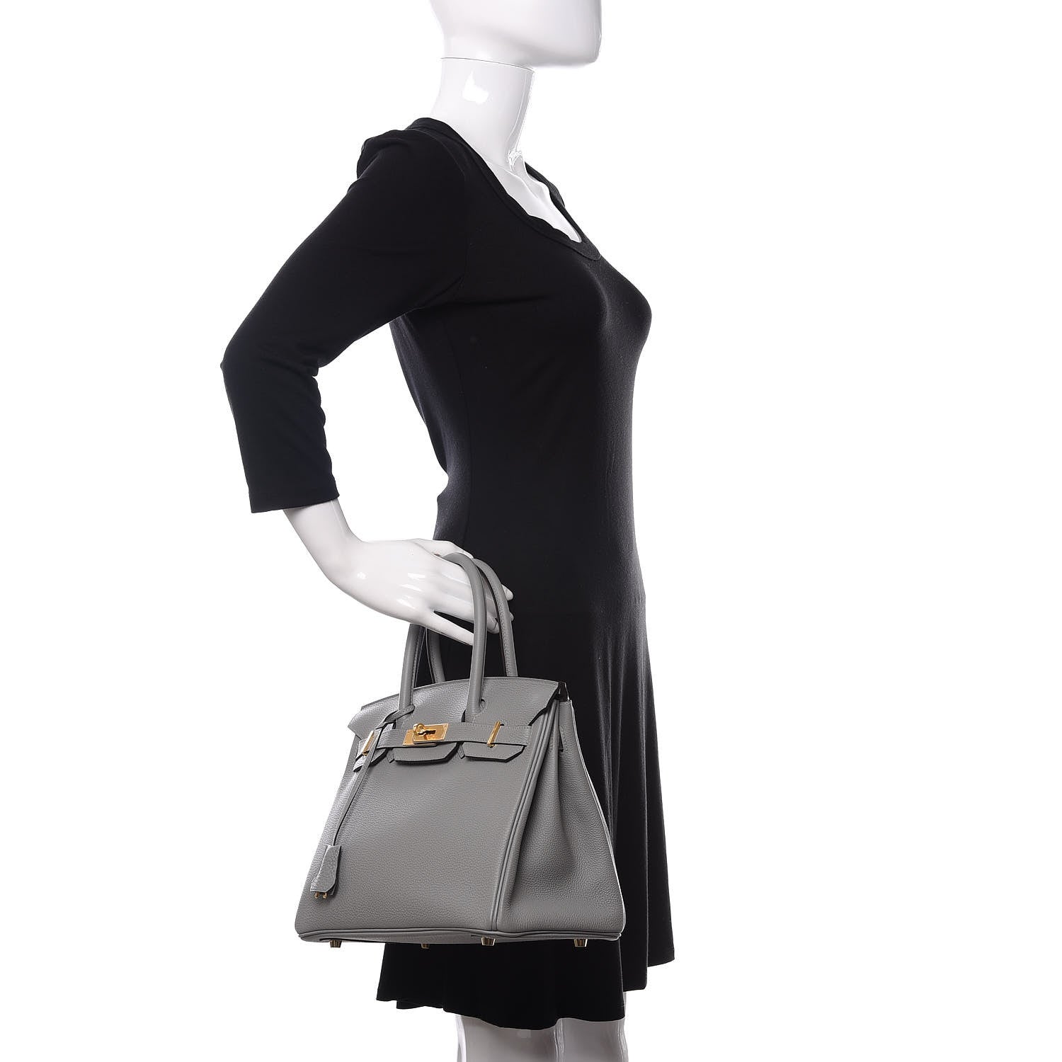 Hermes Togo Birkin 30 Gris Mouette 2 of 11