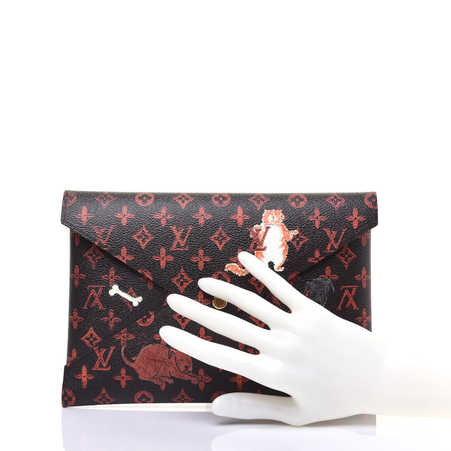 Louis Vuitton Catogram Kirigami Pochette Set Marron White Black 4 of 12