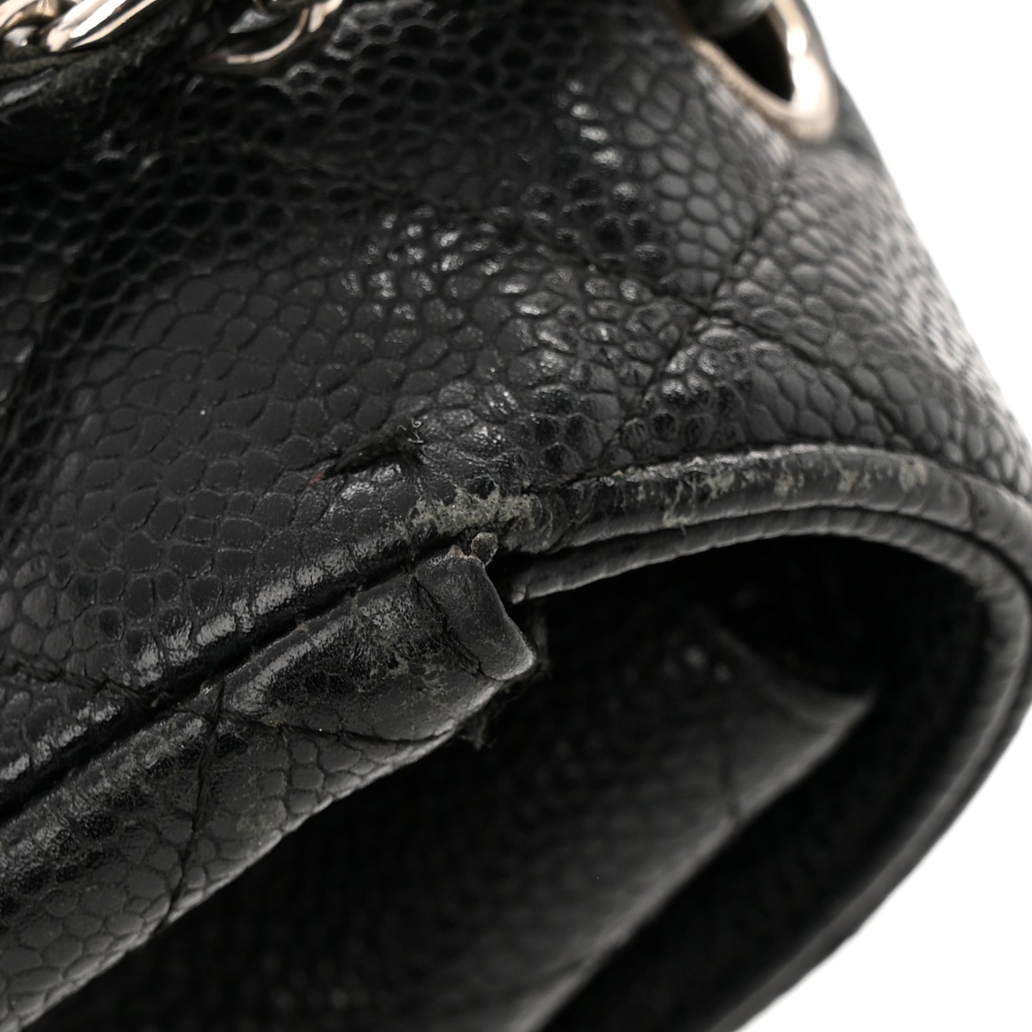 Caviar Quilted Jumbo Single Flap Black