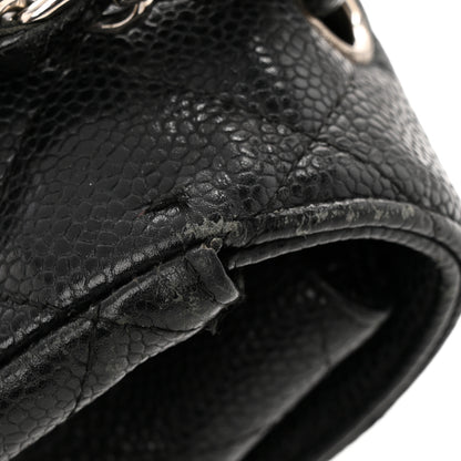 Chanel Caviar Quilted Jumbo Single Flap Black 12 of 13
