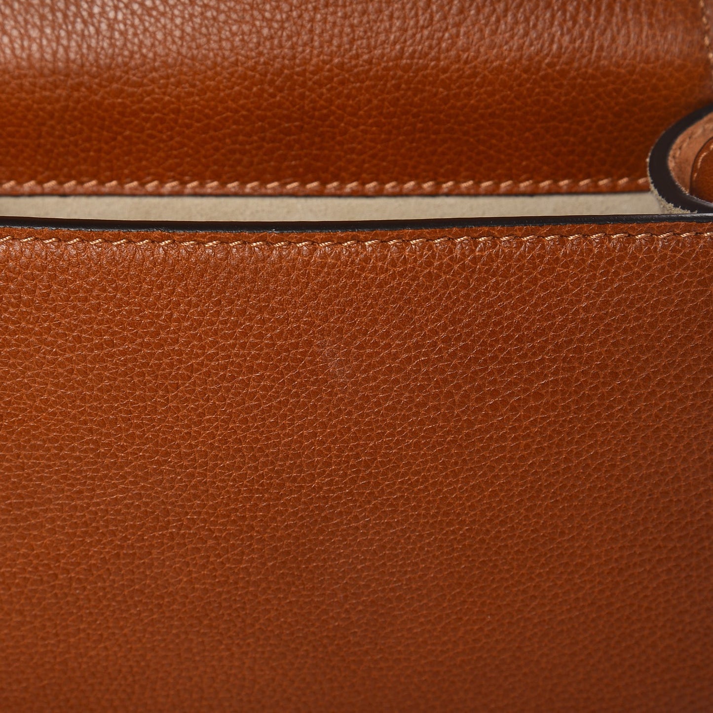 Calfskin Suede Small Nile Bracelet Bag Caramel