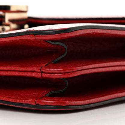 Gucci Dollar Calfskin Small Interlocking G Shoulder Bag Red 11 of 12