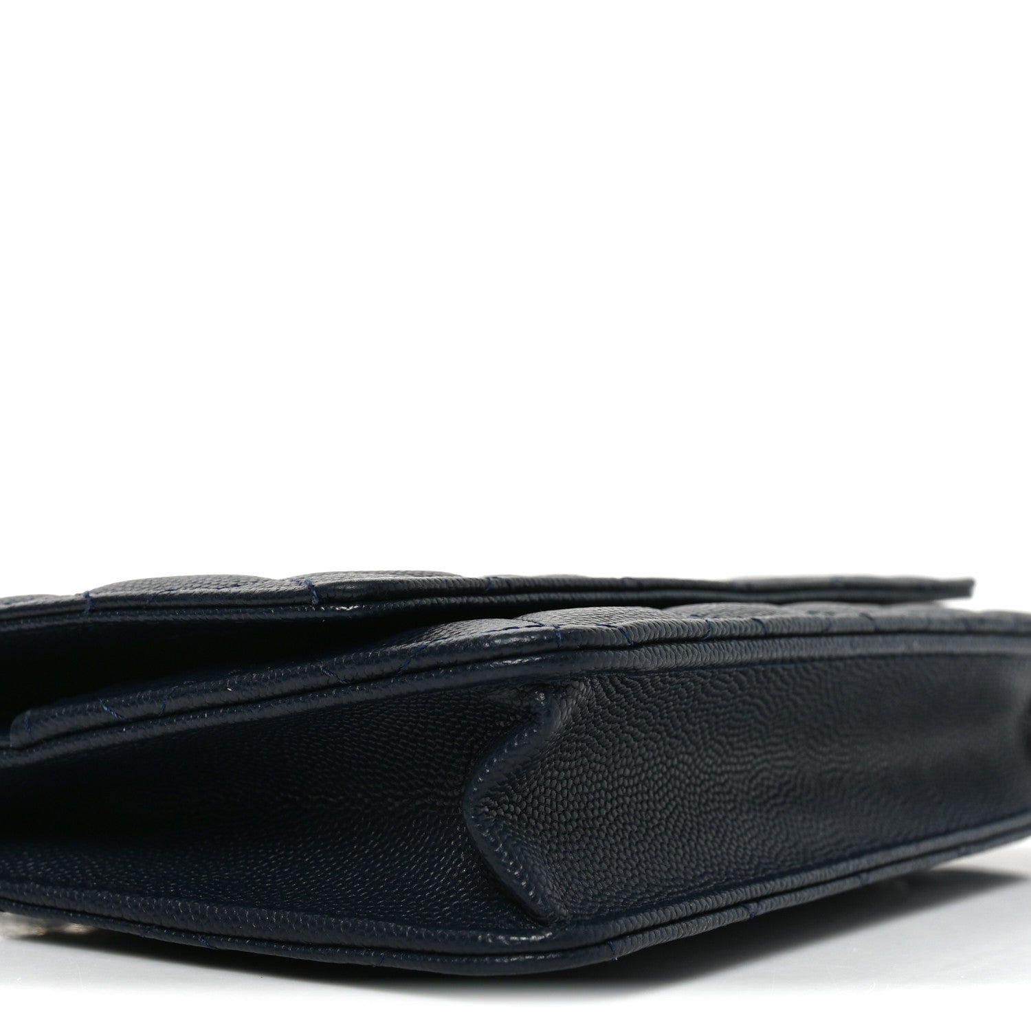 Chanel Caviar Quilted Wallet on Chain WOC Navy Blue 10 of 12