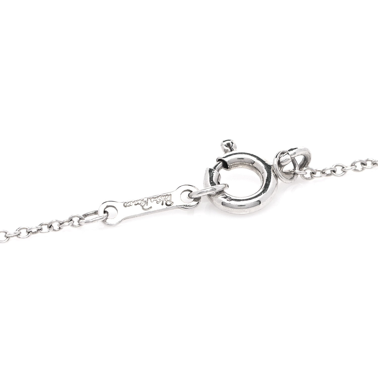 Tiffany Sterling Silver Small Paloma Picasso Loving Heart Pendant Necklace 4 of 5