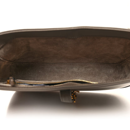 Saint Laurent Smooth Calfskin Le 5 A 7 Hobo Taupe 5 of 10