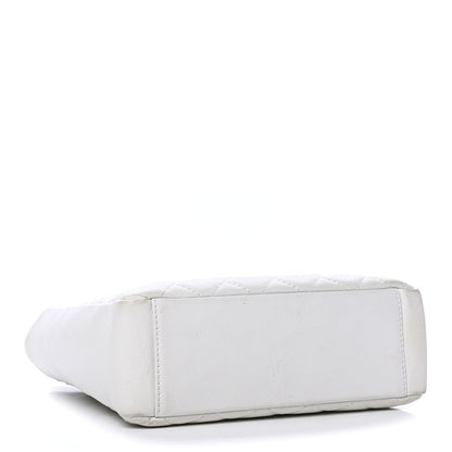 Chanel Caviar Petit Shopping Tote PST White 3 of 9