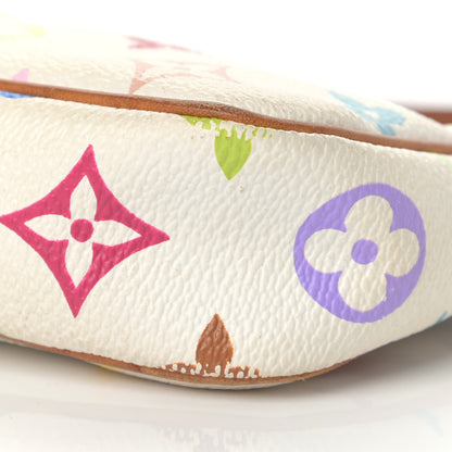Louis Vuitton Monogram Multicolor Pochette Accessories White 9 of 14