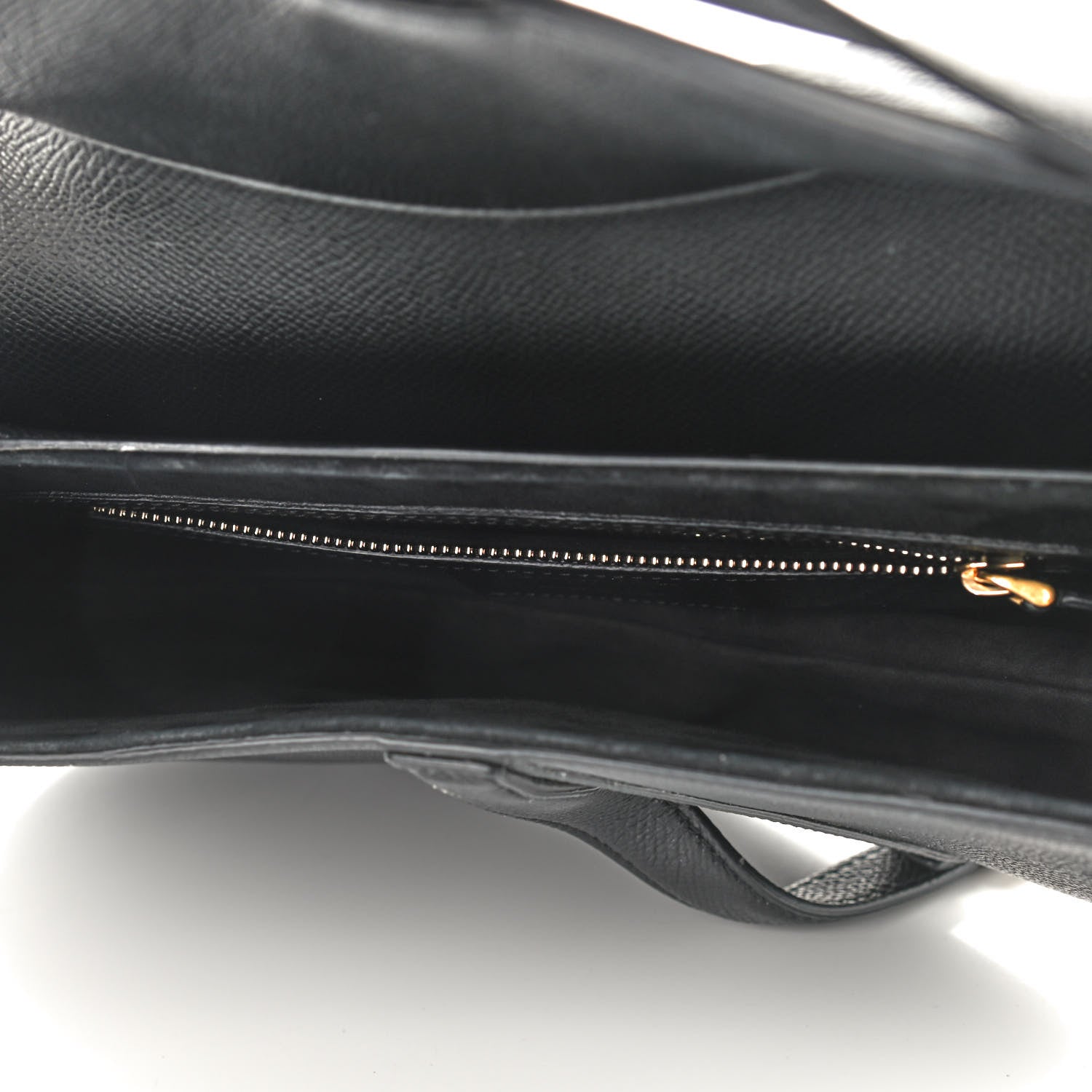 Christian Dior Grained Calfskin Saddle Bag Black 5 of 10