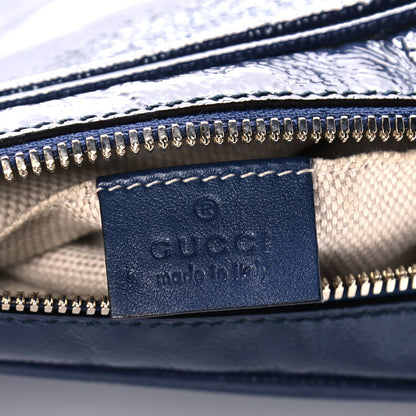 Gucci Vernice Naplack Small Soho Disco Bag Uniform Blue 5 of 11