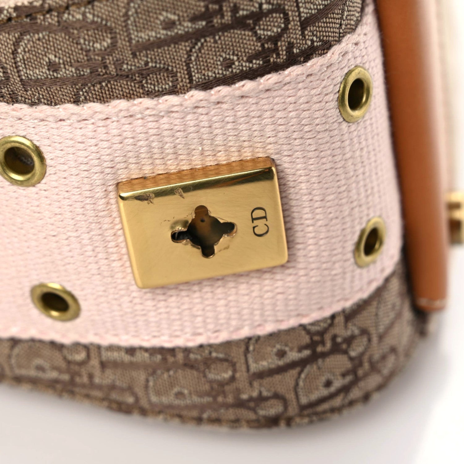Christian Dior Canvas Calfskin Street Chic Shoulder Bag Pink 11 of 24