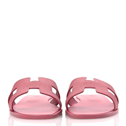 Hermes Epsom Oran Sandals 40 Rose De Venise 3 of 11